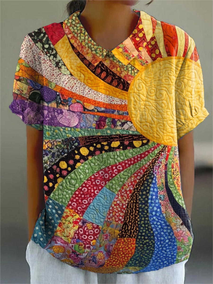Lila | Solstråle Patchwork Skjorte