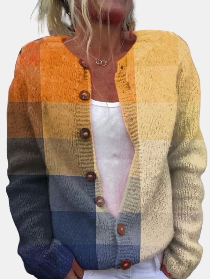Matilda | Fargeblokk Cardigan