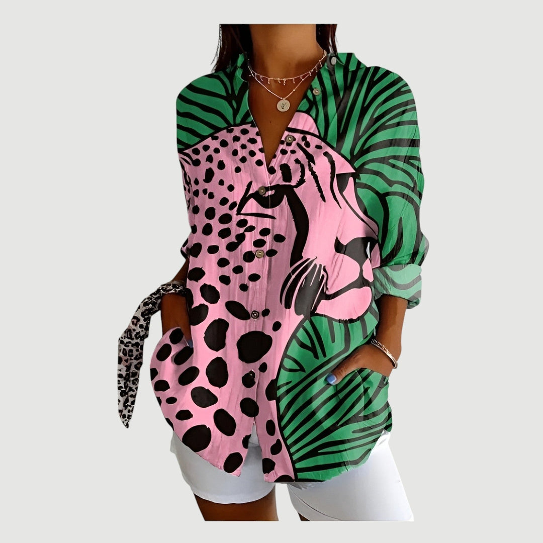 Vera™ | Kunstnerisk Blomst Bluse