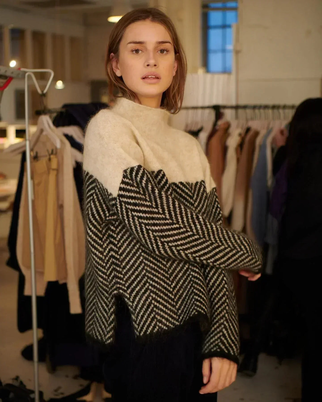 Adelie - Strikket Turtleneck Genser