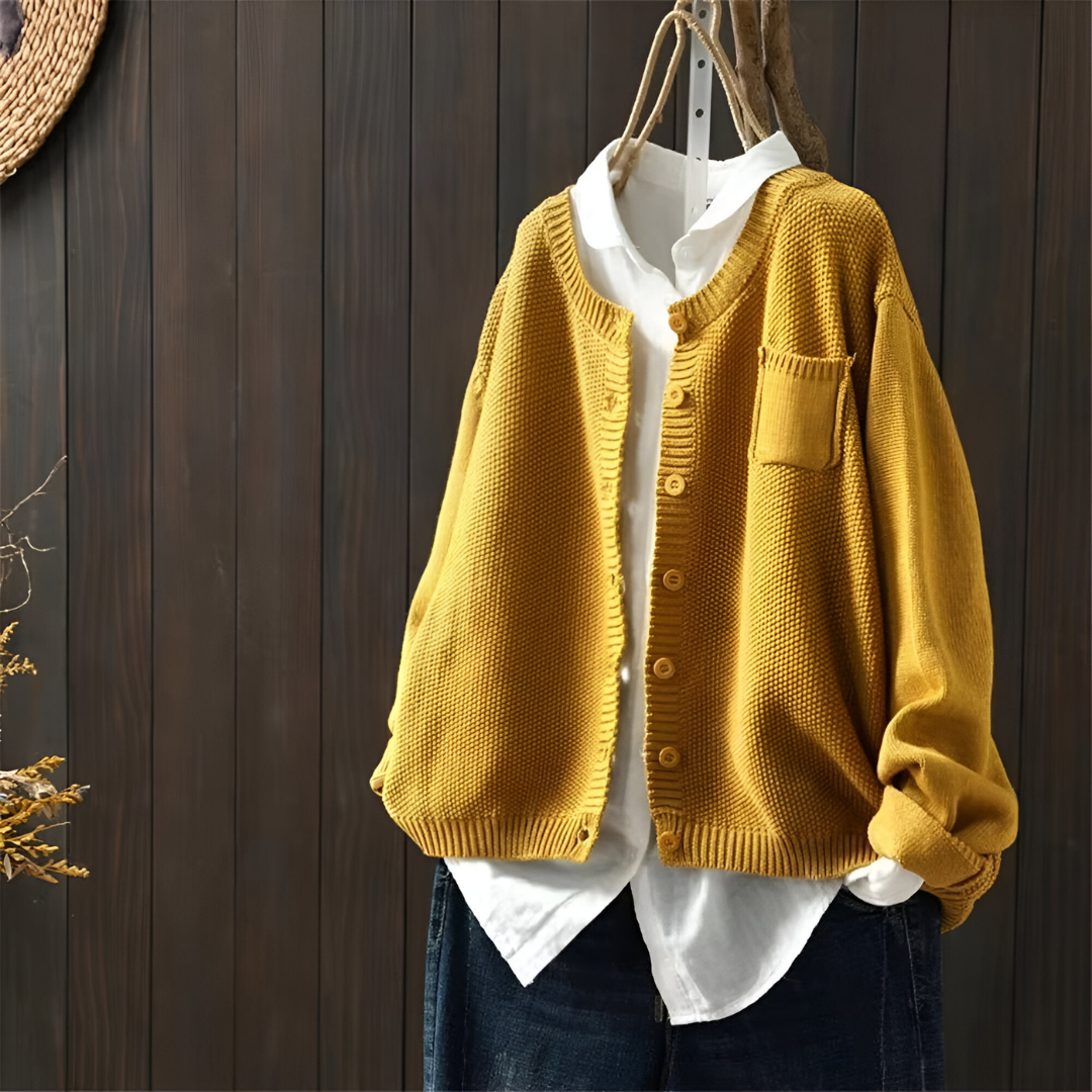 Mila - Casual Strikket Cardigan
