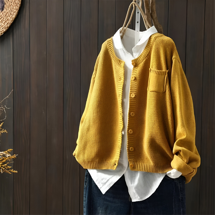 Mila - Casual Strikket Cardigan