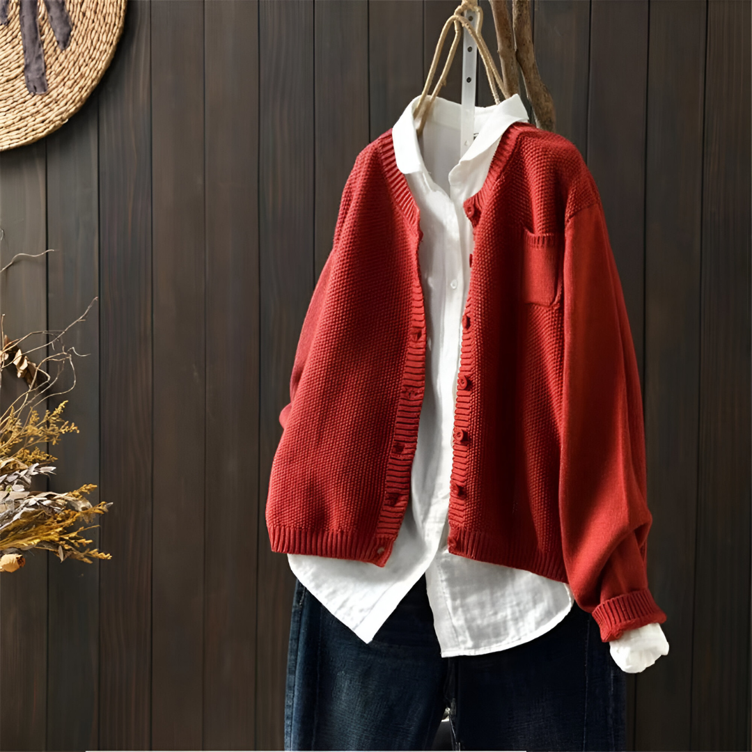 Mila - Casual Strikket Cardigan