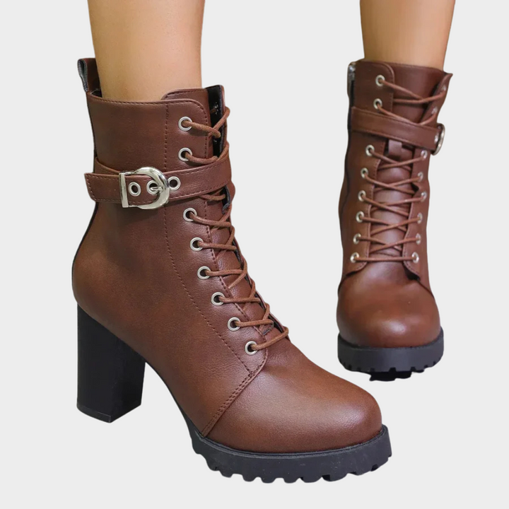 Quinn | Flared Heel Ankelstøvler