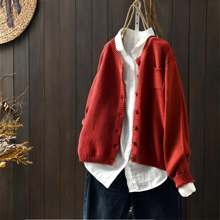 Mila - Casual Strikket Cardigan