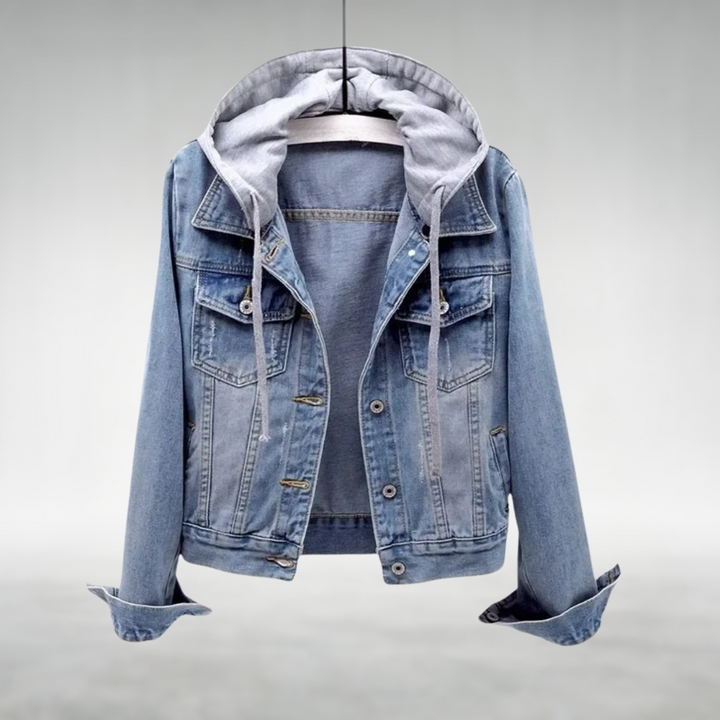 Edelene | Denimjakke med Hette