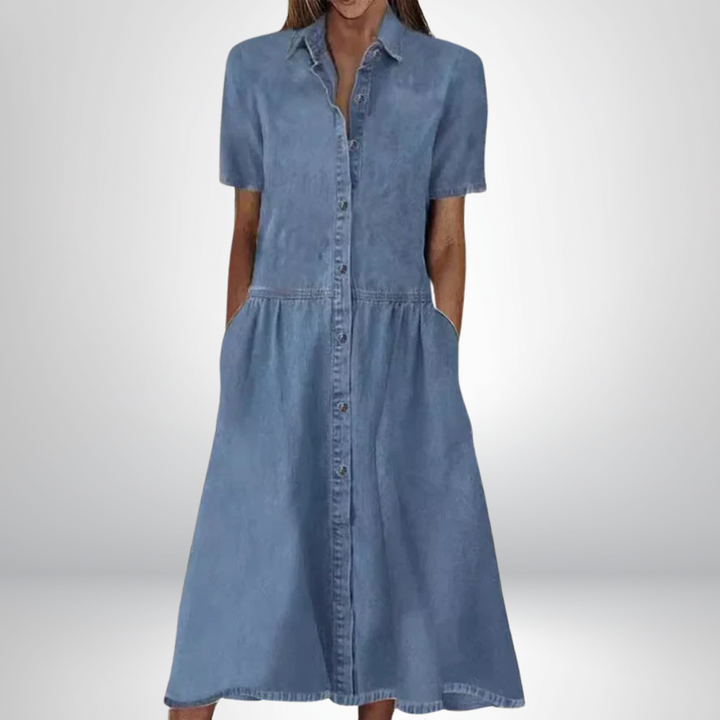 Lillian | Stilig Denimkjole