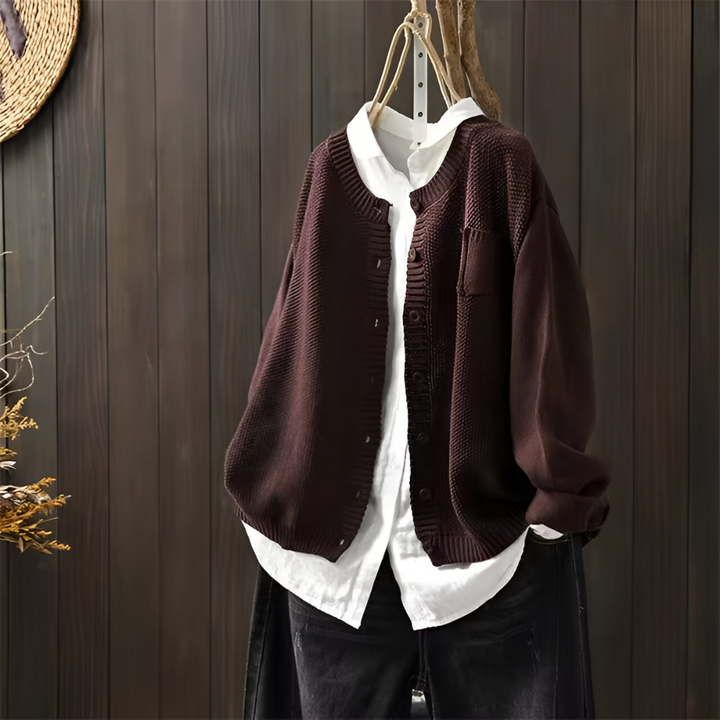 Mila - Casual Strikket Cardigan