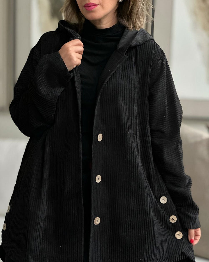 Elfrikka | Jakke med Knapper og Hood