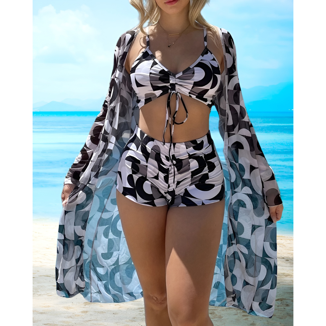 Lana – 3-Delt Bikinisett med Print