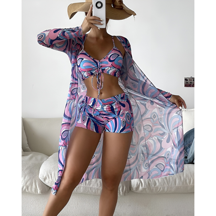 Lana – 3-Delt Bikinisett med Print