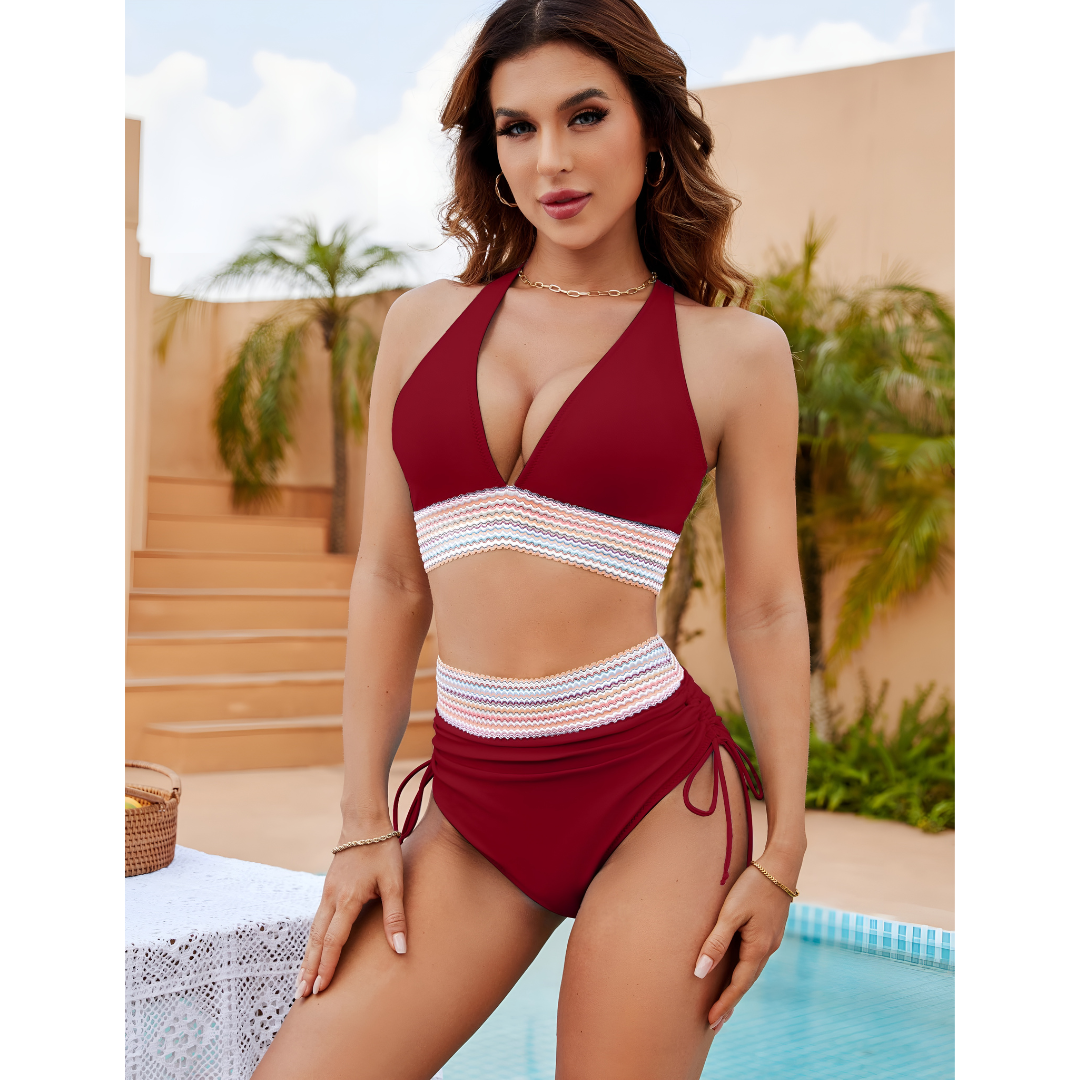 Luna - Feminint Høyt Liv Bikinisett