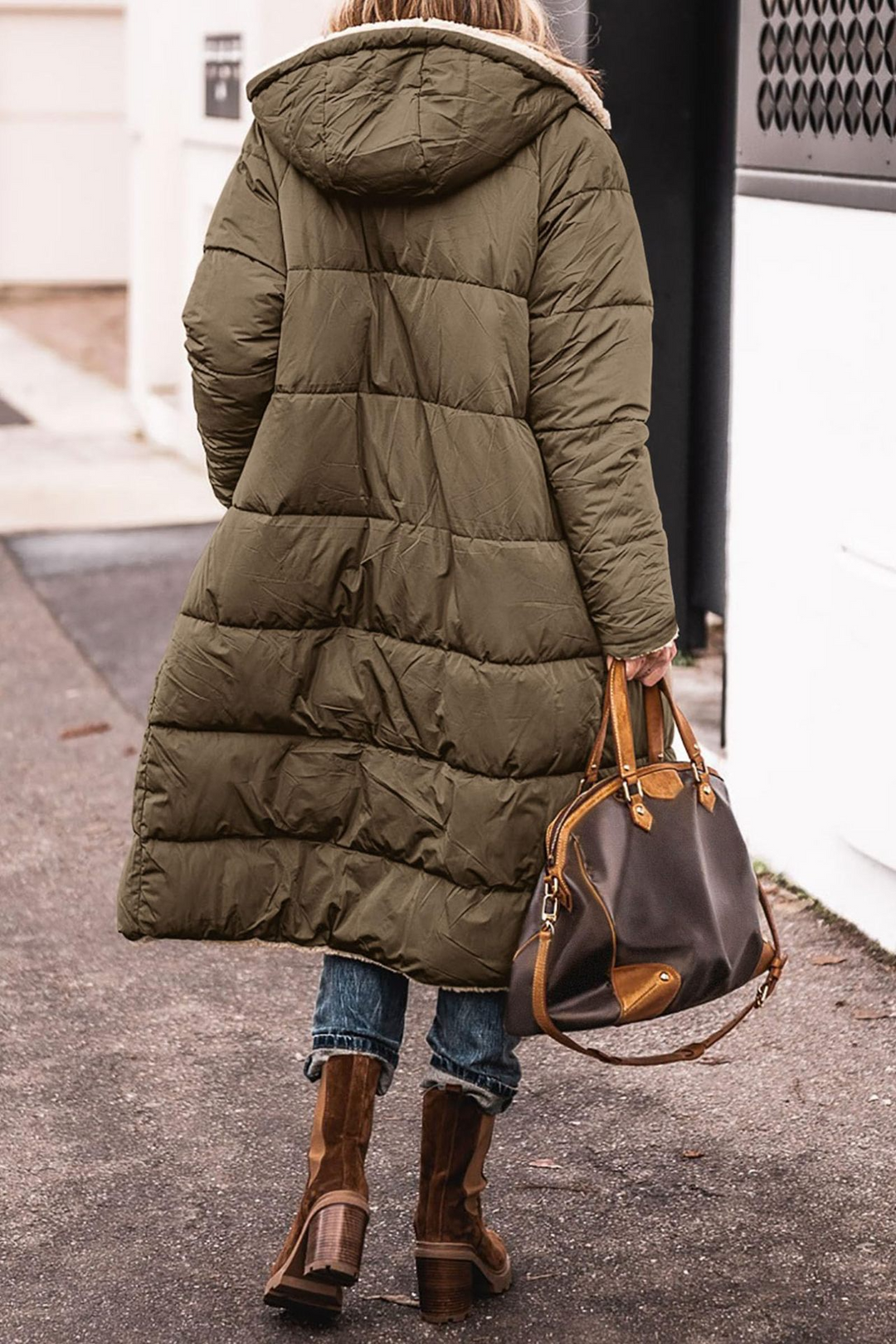 Johna – Luxe Reversibel Sherpa Kåpe