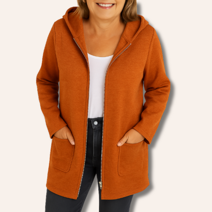Hegfrida | Jakke med Glidelås og Hood