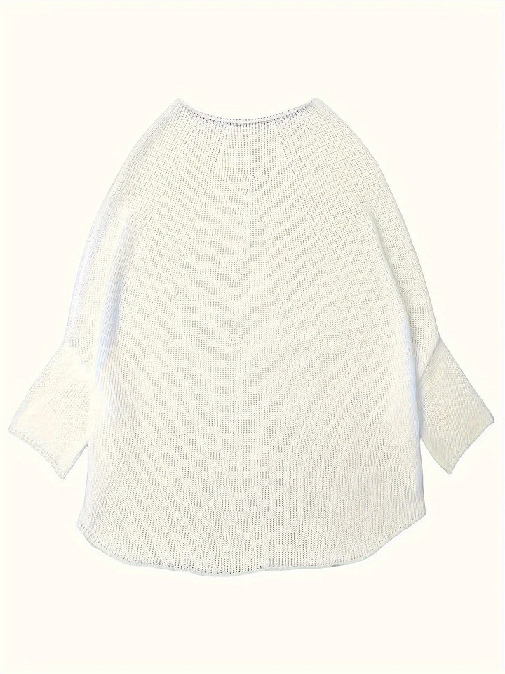 Natalie | Elegant Batwing Strikkegenser