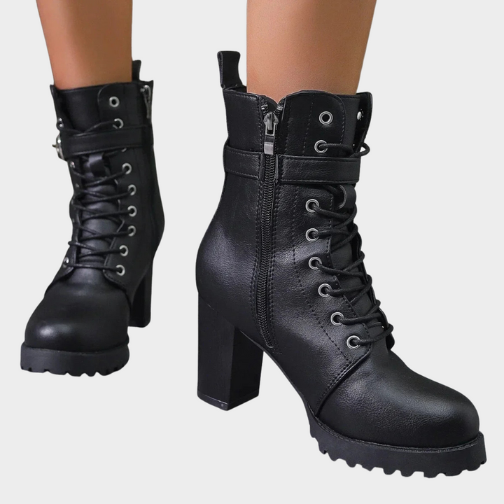 Quinn | Flared Heel Ankelstøvler