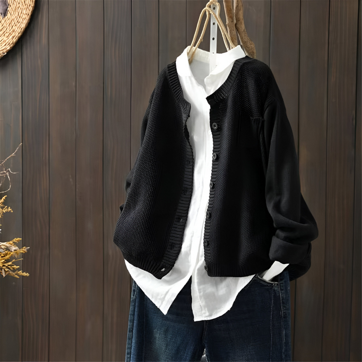 Mila - Casual Strikket Cardigan