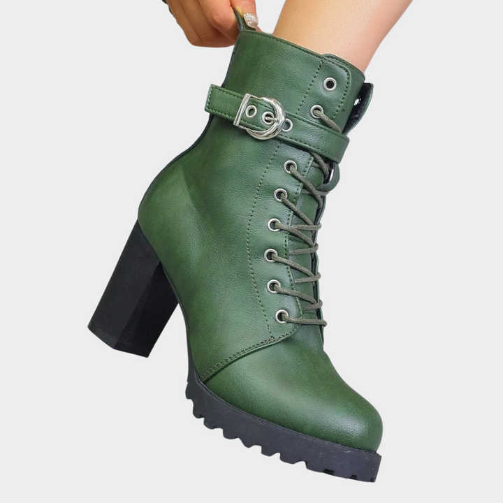 Quinn | Flared Heel Ankelstøvler