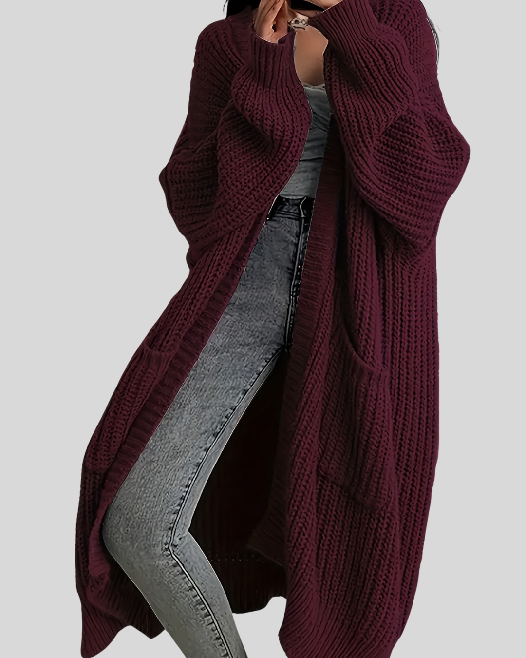 Rønnfrida | Lang Elegant Cardigan