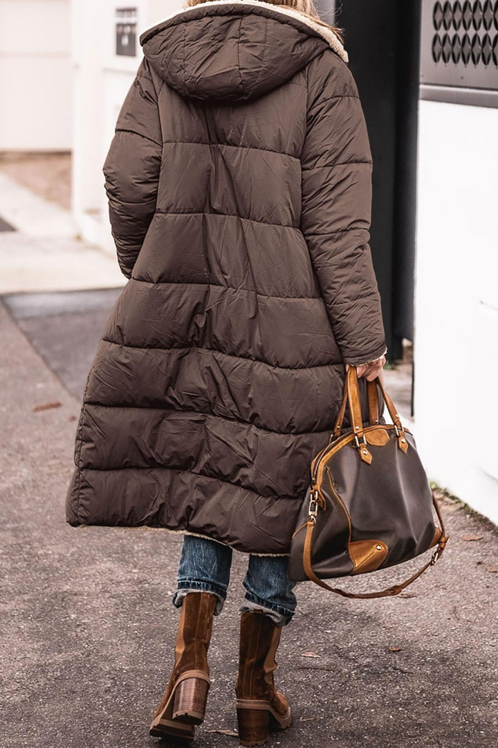 Johna – Luxe Reversibel Sherpa Kåpe