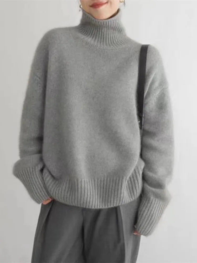 LENA - Premium Turtleneck Genser
