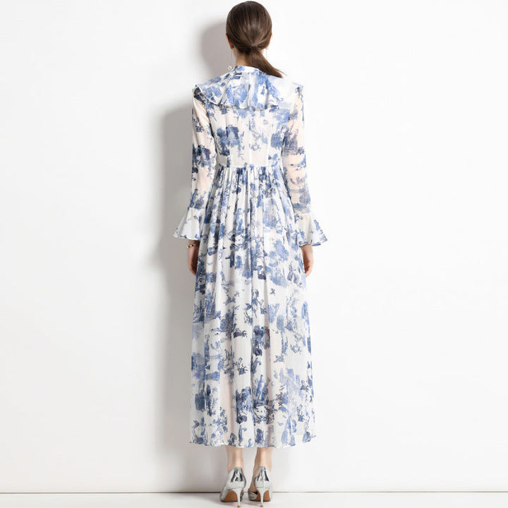 AERIS – ELEGANT BLEKKTRYKK KJOLE
