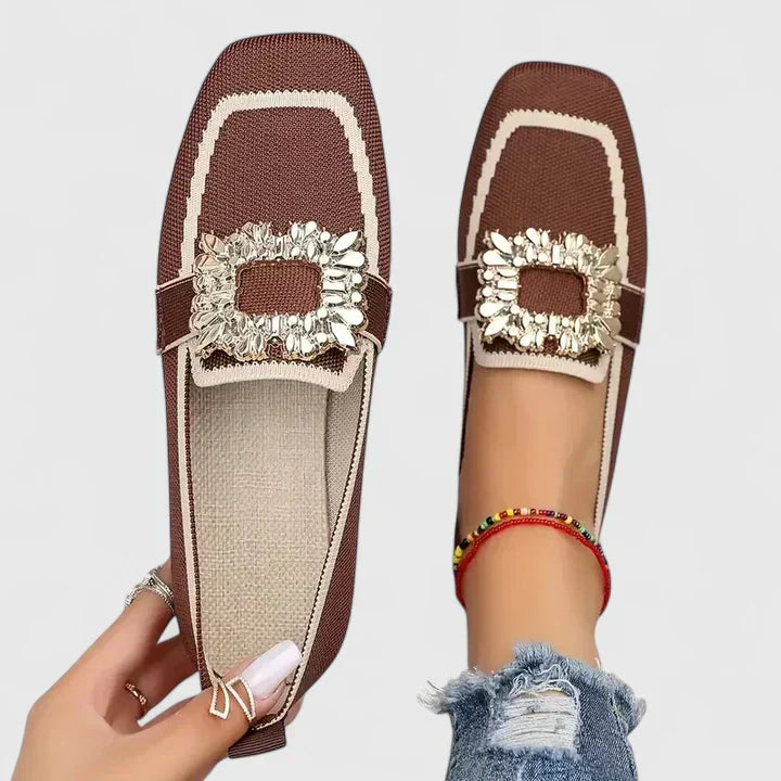 Audruna | Loafers med Dekorativ Spenne