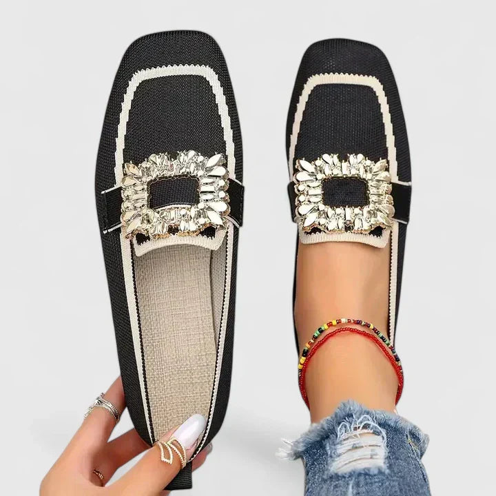 Audruna | Loafers med Dekorativ Spenne