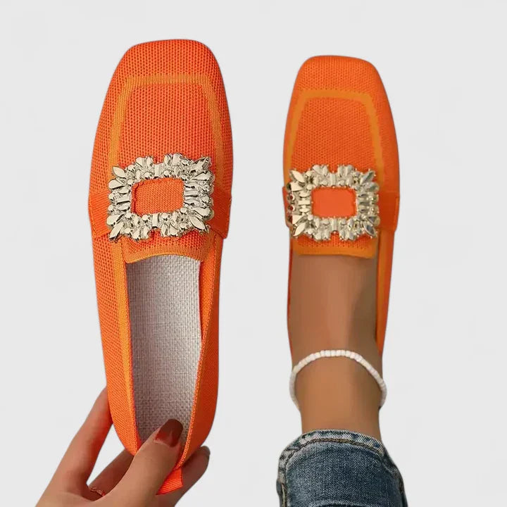 Huldine | Loafers med Dekorativ Spenne