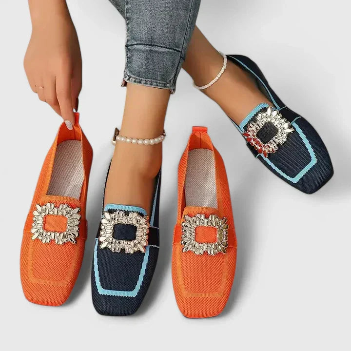 Audruna | Loafers med Dekorativ Spenne