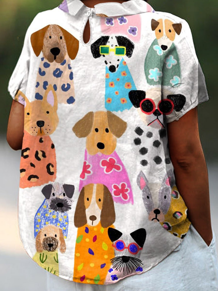 Tilly | Hundetrykk Skjorte