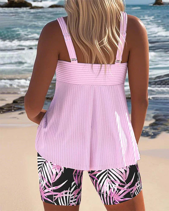 Lina | Komfortabel Badedrakt med Shorts for Selvsikker Stil
