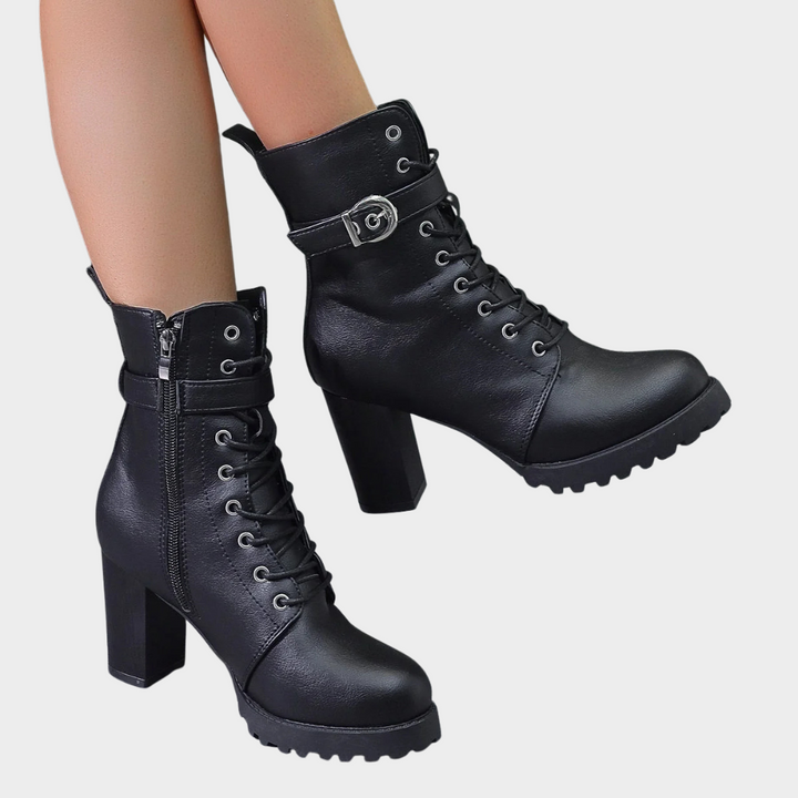 Quinn | Flared Heel Ankelstøvler