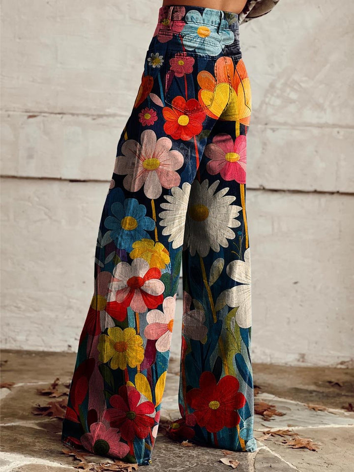 Léna - Livlige Blomsterbukser