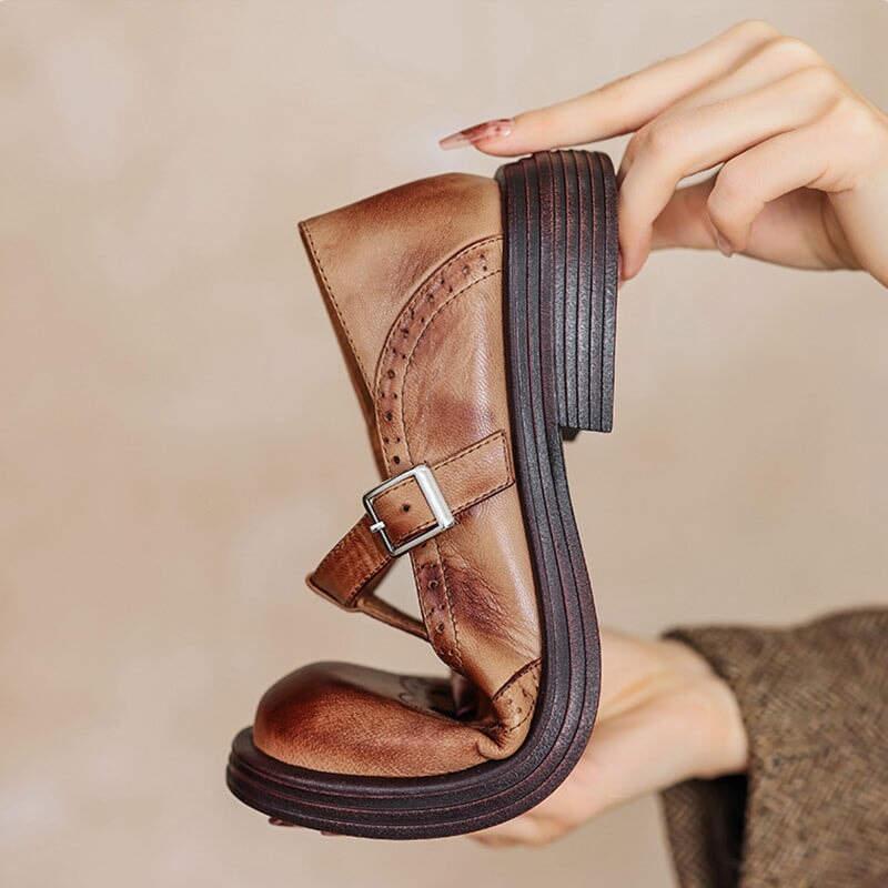 EVORAINE | ELEGANTE MARY JANES AUS LEDER