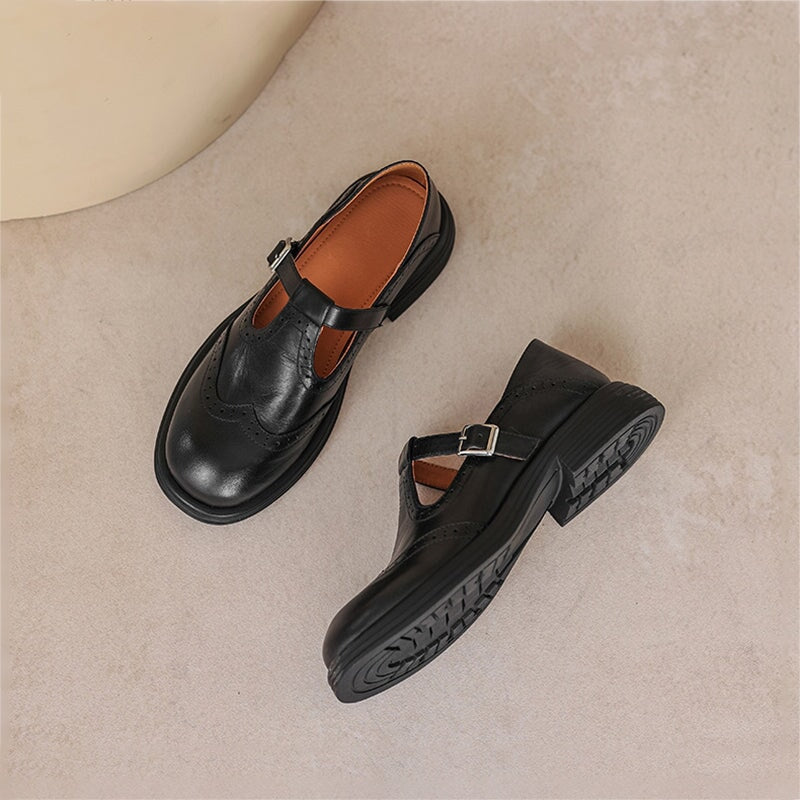 EVORAINE | ELEGANTE MARY JANES AUS LEDER
