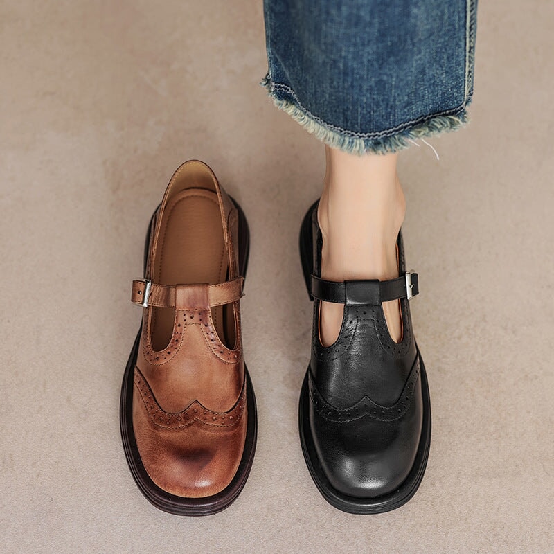 EVORAINE | ELEGANTE MARY JANES AUS LEDER
