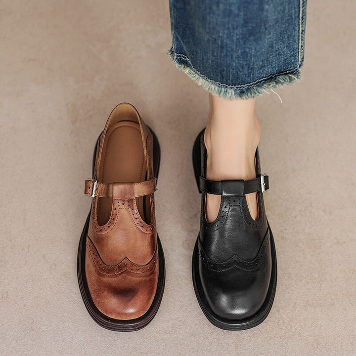 EVORAINE | ELEGANTE MARY JANES AUS LEDER