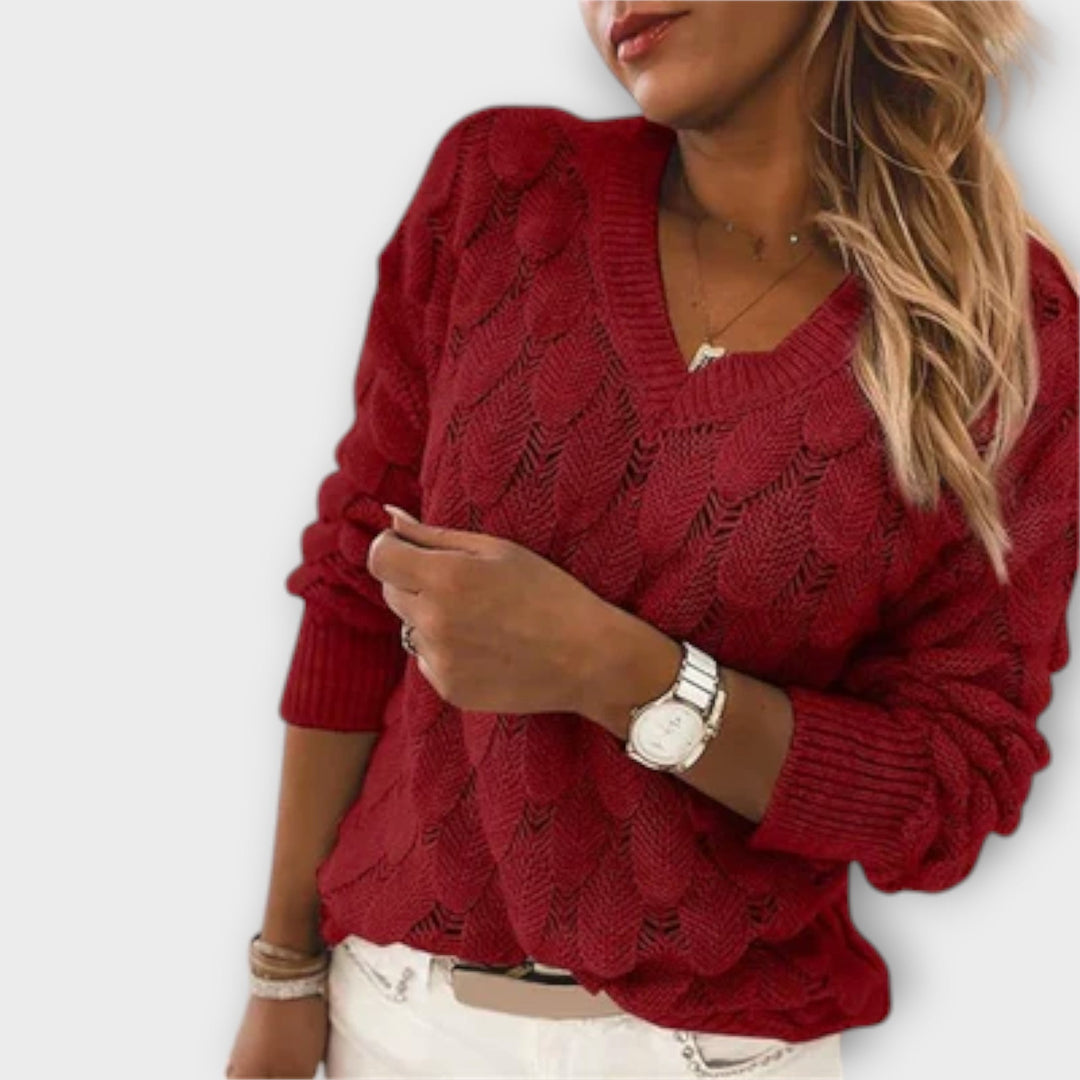 Venalarae – Pullover Med V-Hals